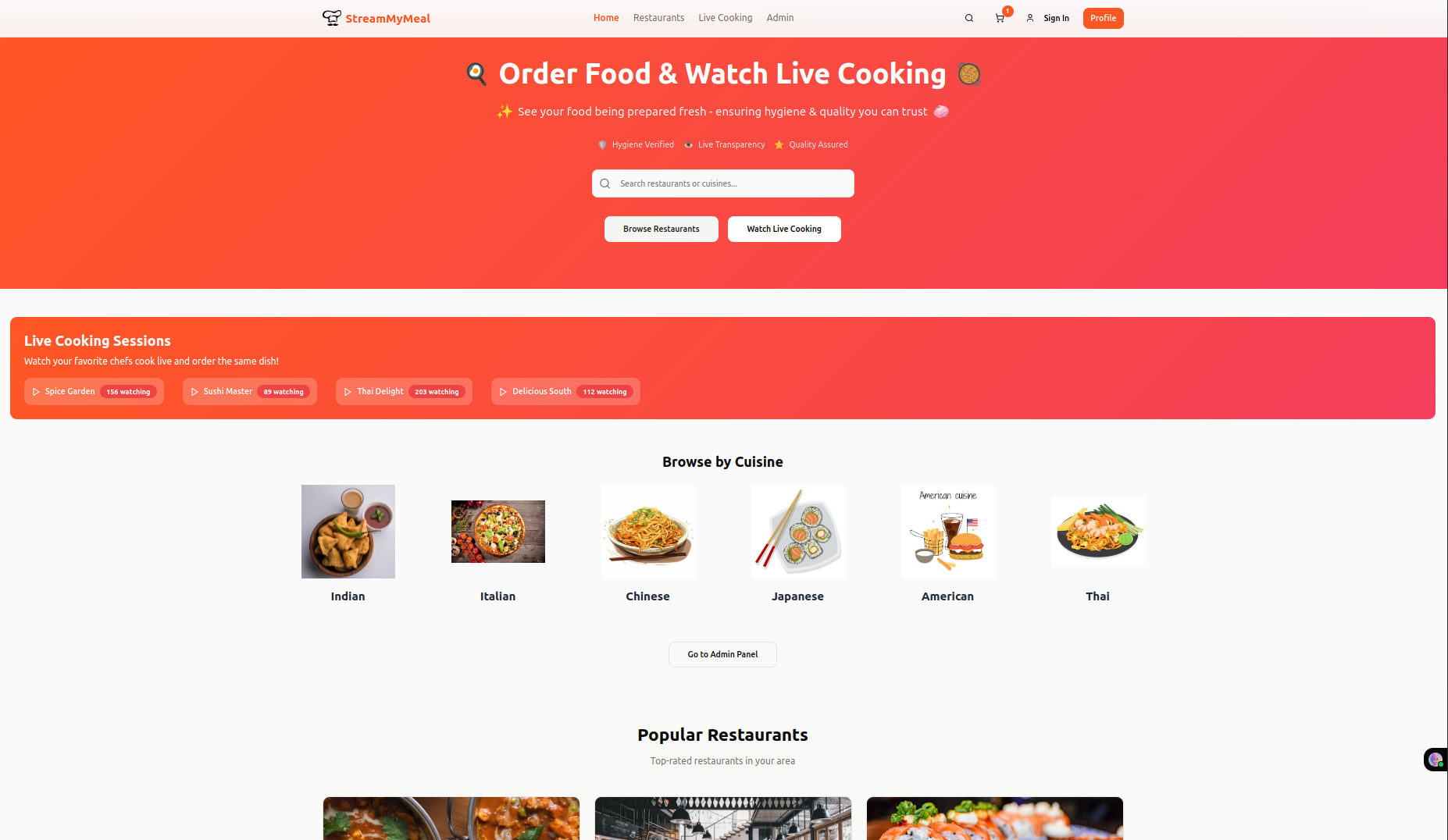 StreamMyMeal-microservices